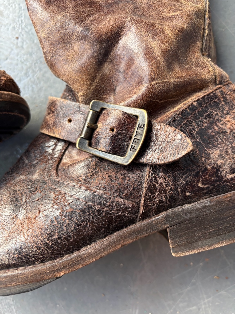 Frye Brown Suede Boot Interior View - Picture 4 of 6